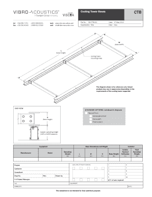 Cooling Tower Bases CTB - Vibro-Acoustics