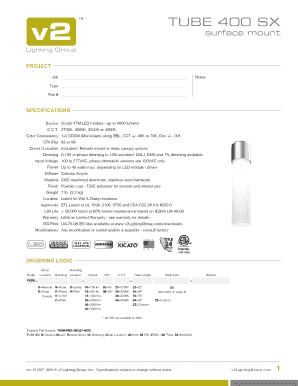 Fillable Online TUBE 400 SX Fax Email Print - pdfFiller