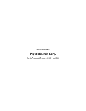 2011 Year-End Report - Paget Minerals Corp.