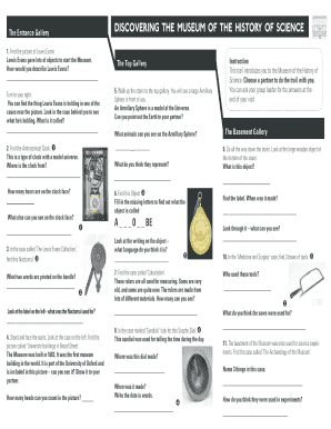 Knowledge transfer checklist xls - Discovering the Museum of the History of Science - mhs ox ac