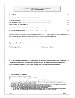 CONTRACTVERBREKING VOOR ARBEIDERS met schadeloosstelling - acerta