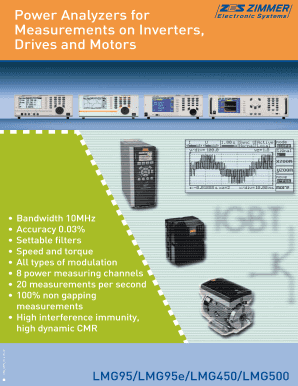 Power Analyzers for Measurements on Inverters Drives and