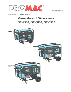 Wwwpromacch wwwpromacfr Generatoren Gnrateurs GE