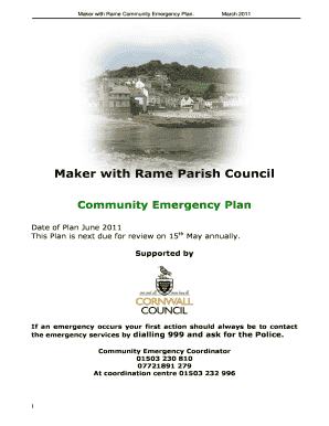 Maker with Rame Community Emergency Plan - ramepc co