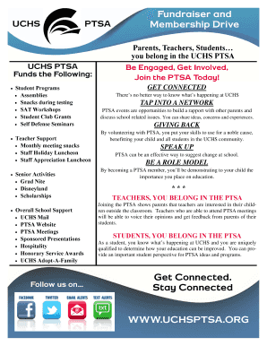 UCHS PTSA Membership Drive - uchsptsa