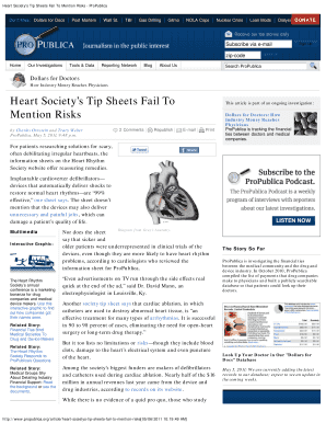 Heart Societys Tip Sheets Fail To Mention Risks - ProPublica