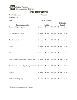 Trail Report Form - natureiscallingorg