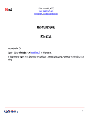 EDInet Invoice XML Template
