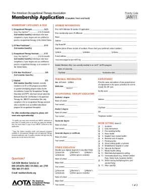AOTA Membership Application