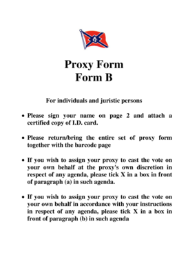 Proxy Form B