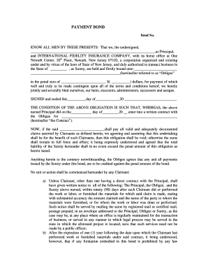 Payment Bond Agreement