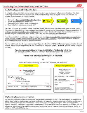 Dependent Child Care FSA Claim Form