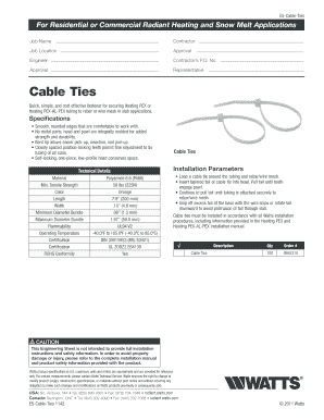 ES-Cable-Ties Installation Form