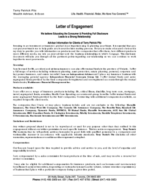 Letter of Engagement