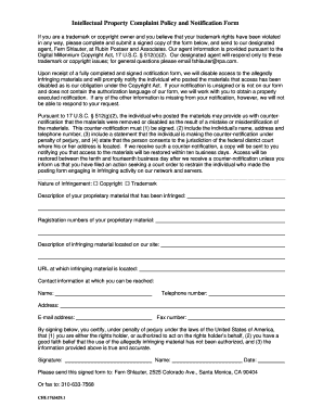 Intellectual Property Complaint Form