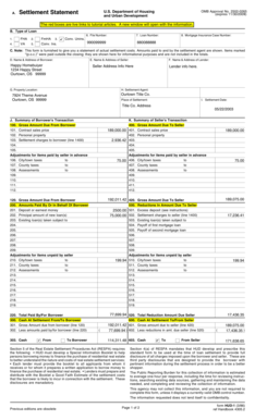 HUD-1 Settlement Statement