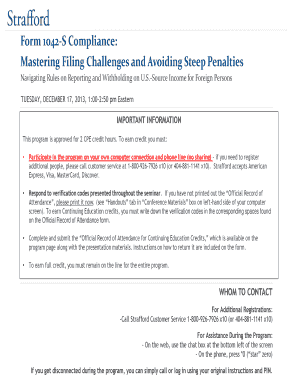 Form 1042-S Compliance Guide