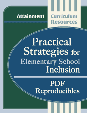Elementary School Inclusion Forms
