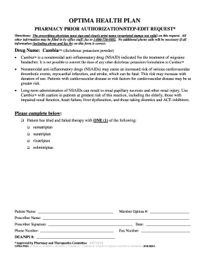 Pharmacy Prior Authorization Request