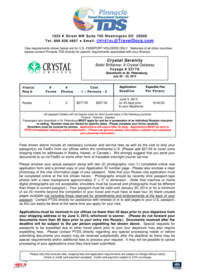 Russia Visa Application Form