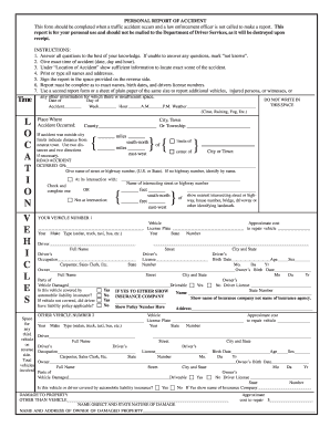 Personal Report of Accident