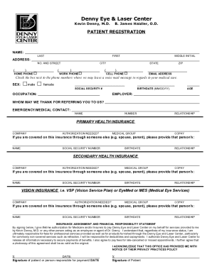 Patient Registration and Botox Consent Forms