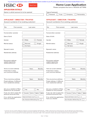 Home Loan Application Form