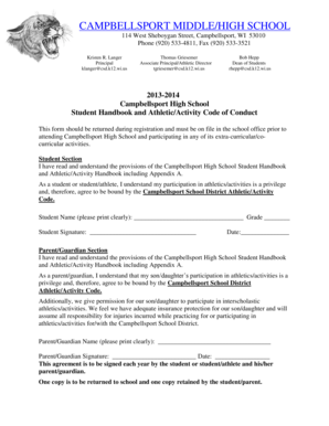 Handbook - Students - Campbellsport School District