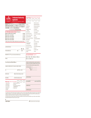 ASME Membership Application Form