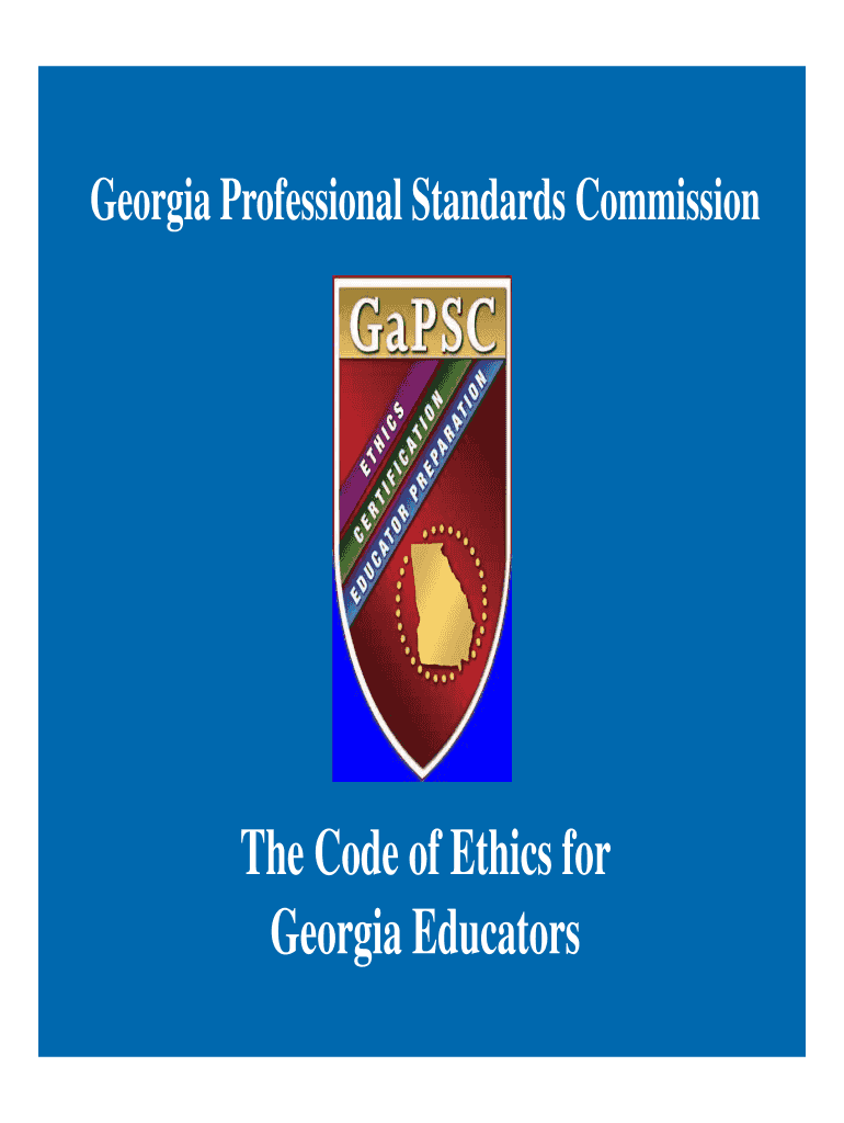 Fillable Online The Code of Ethics for Fax Email Print pdfFiller