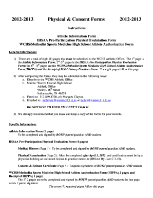 IHSAA Pre-Participation Physical Evaluation Form