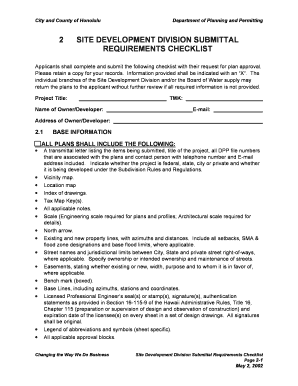 Honolulu Interior Renovations Permit Form