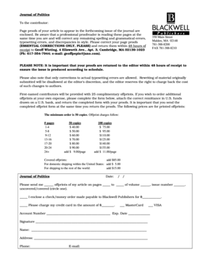 Journal of Politics Article Submission Proofs