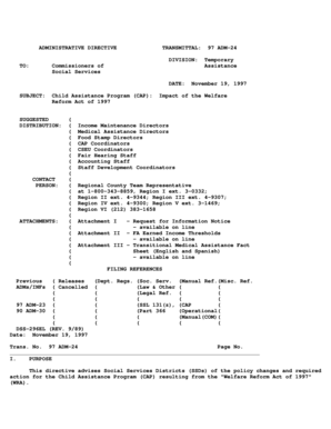 Examples of memorandum - Impact of the Welfare - wnylc