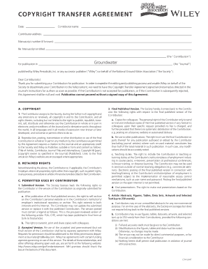 Copyright Transfer Agreement