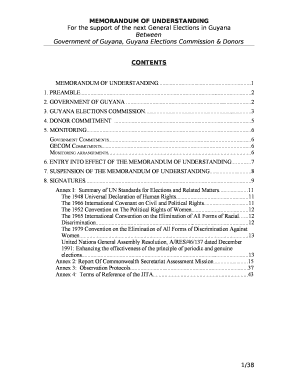 Memorandum of understanding - Guyana Elections Commission - gecom org