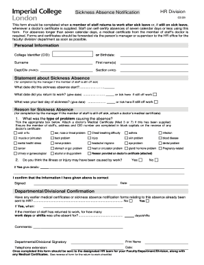 Sickness Absence Notification 03 09 - Workspace - workspace imperial ac