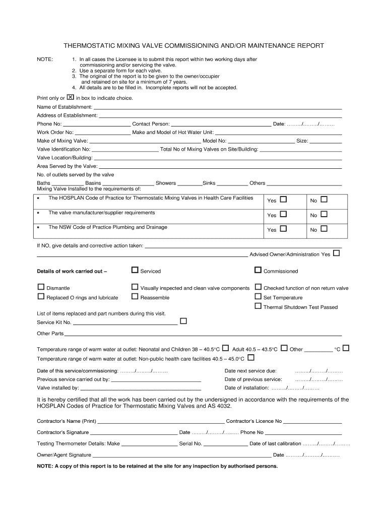 tmv testing form Preview on Page 1