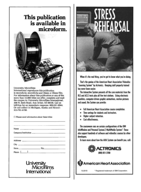 American Heart Association Subscription Form