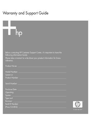 HP Warranty and Support Guide