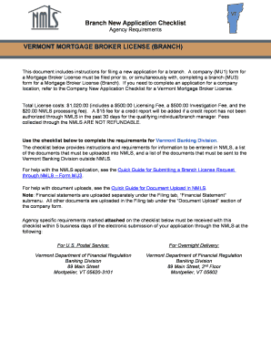 fillable online mortgage nationwidelicensingsystem vermont mortgage mu1 form