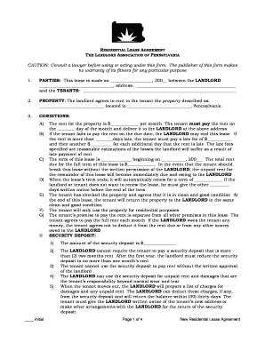 Residential Lease Agreement
