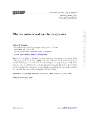 Hybrid resume samples - Effective potential and warp factor dynamics - Springer