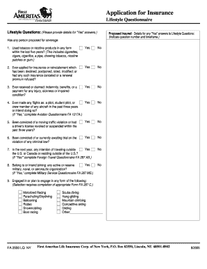 Life Insurance Application Form