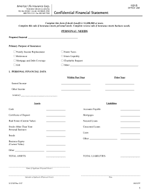 Ameritas Life Insurance Application
