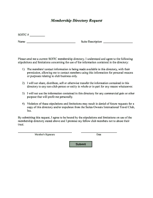 Membership Directory Request - suitesownerscom