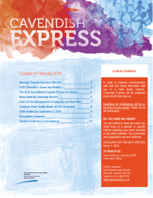 Simple termination letter sample - Content of February 2015 A NEW FORMAT - CSSS Cavendish - cssscavendish qc