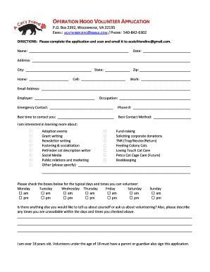 Attached document letter sample - Volunteer Application - A Cat's Friend Inc. - acatsfriend