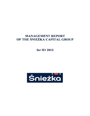 Registered domicile - MANAGEMENT REPORT OF THE NIEKA CAPITAL GROUP for H1 2013