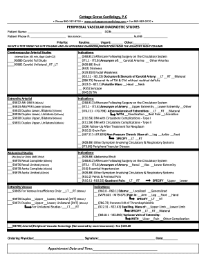 Fillable Online Order Form Cottage Grove Cardiology Pc Fax